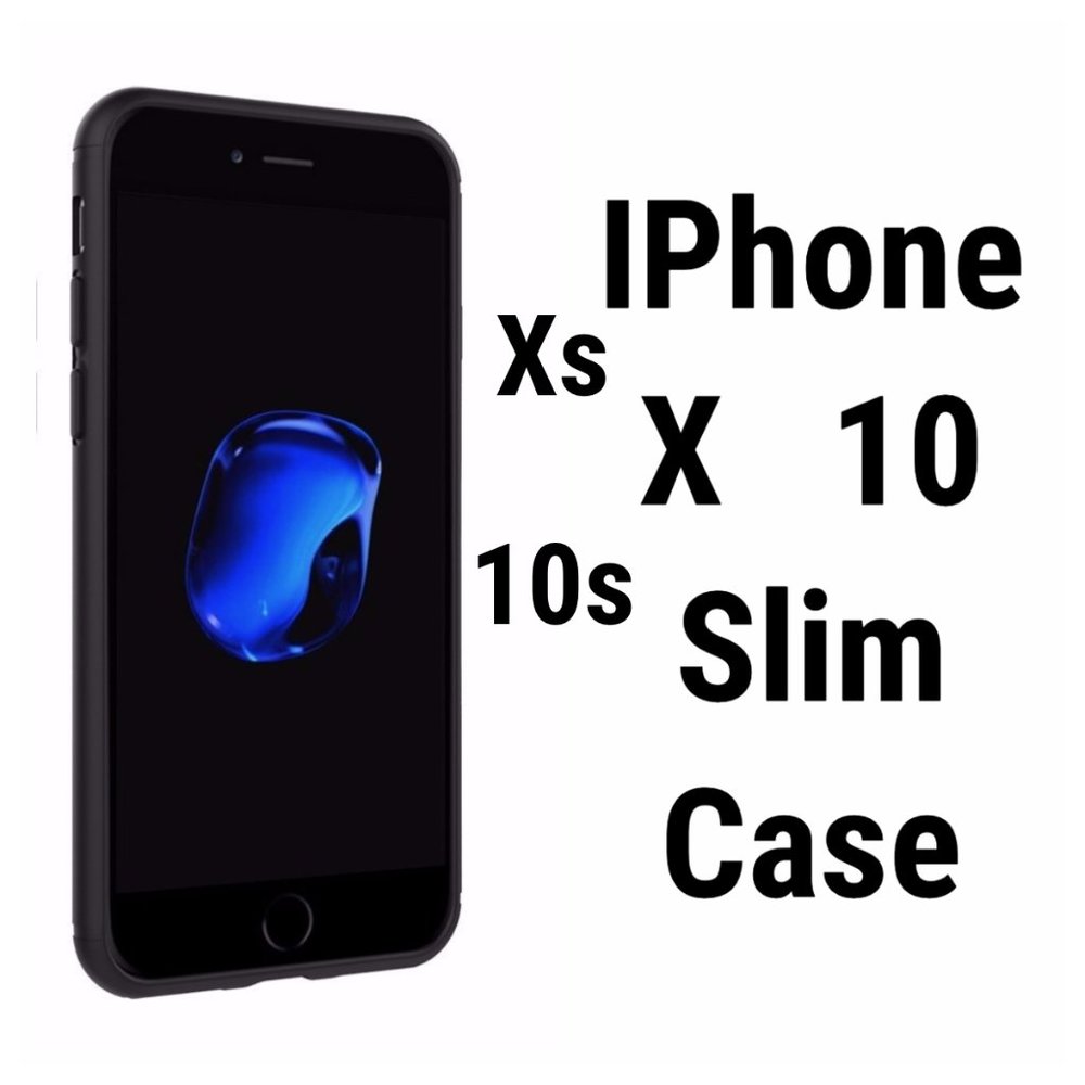 NEW iPhone Xs 1Os X 10 Case Cover Matte Black Slim